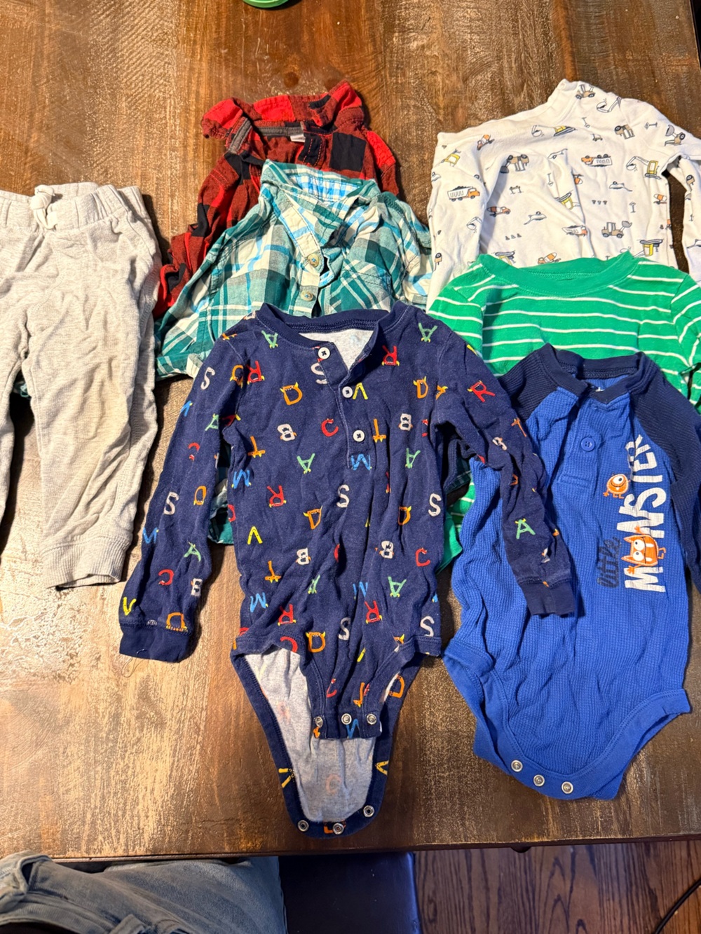 Carter's Navy and Light Gray Baby Outfit Set